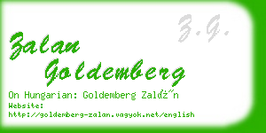zalan goldemberg business card